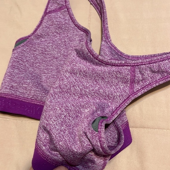 Women’s Nike Pro Racerback Sports Bra Purple Medium - Picture 6 of 7